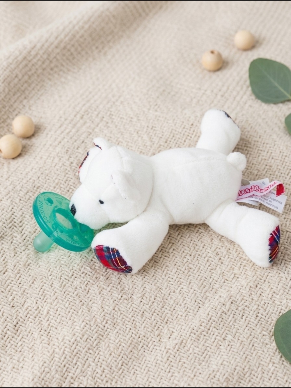 Mary Meyer WubbaNub Bear Pacifier Plush Lovey Cottagecore Kidcore